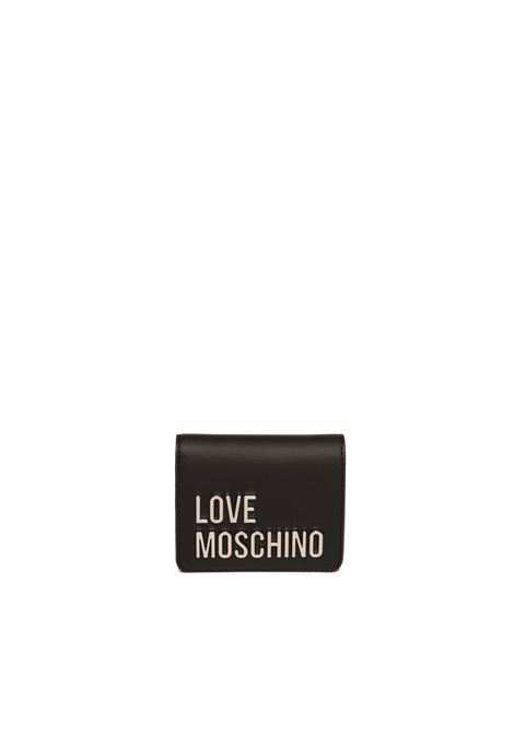 portafoglio logo nero LOVE MOSCHINO | JC5612PP1MKD0-00B